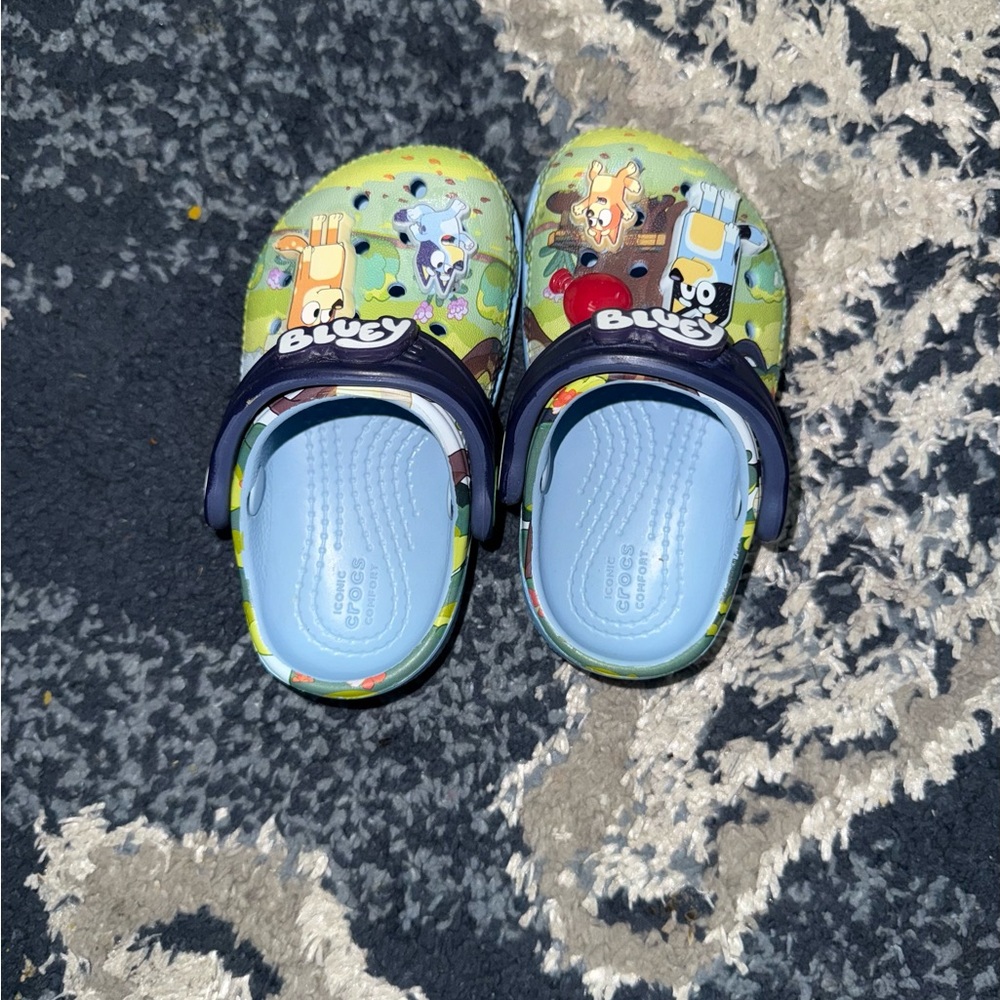 Kids bluey Clogs - Blue and Yellow